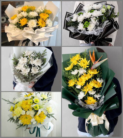 广东揭阳市普宁市广太镇石潭村白事花束代送